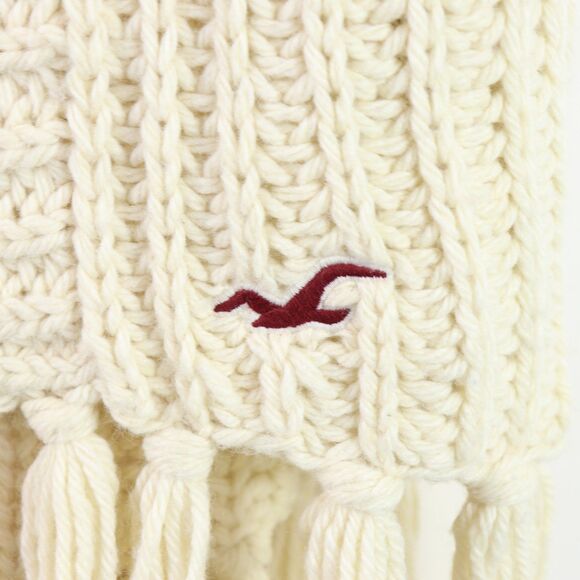 Hollister Knitted Fringe Short Sleeve Cardigan XS - Picture 3 of 6